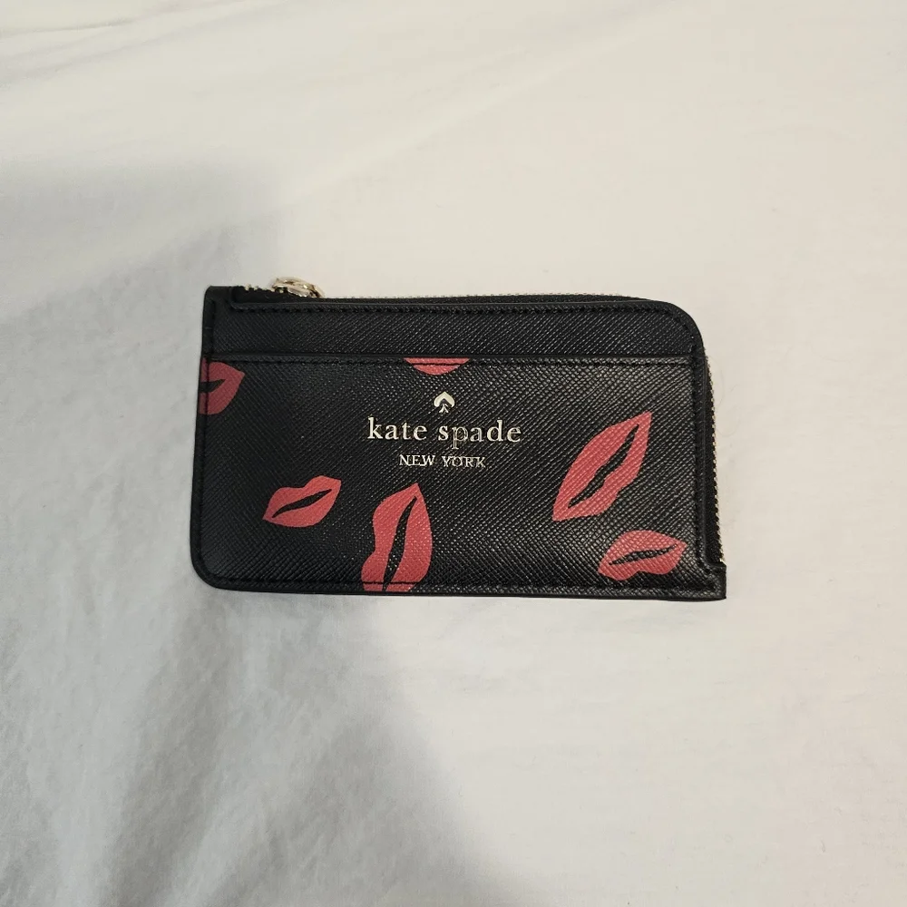 Kate Spade Black and Red Lips Satchel